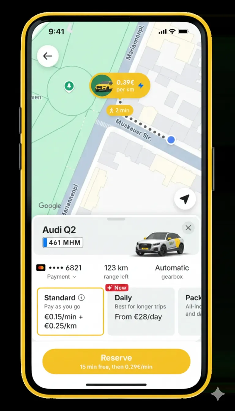 الخطوة 3: ابدأ الركوب مع تاكسي إف الآن